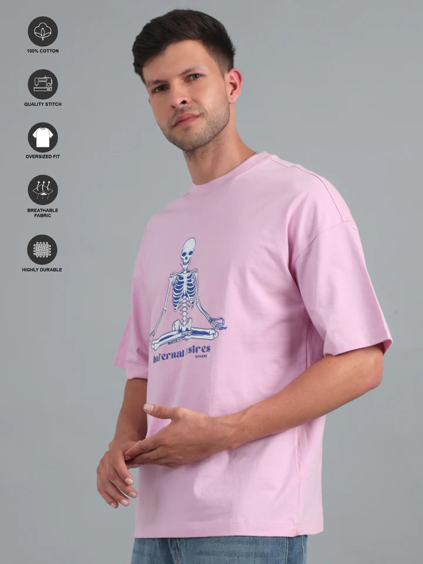 Skeleton Yogi Oversized T-shirt
