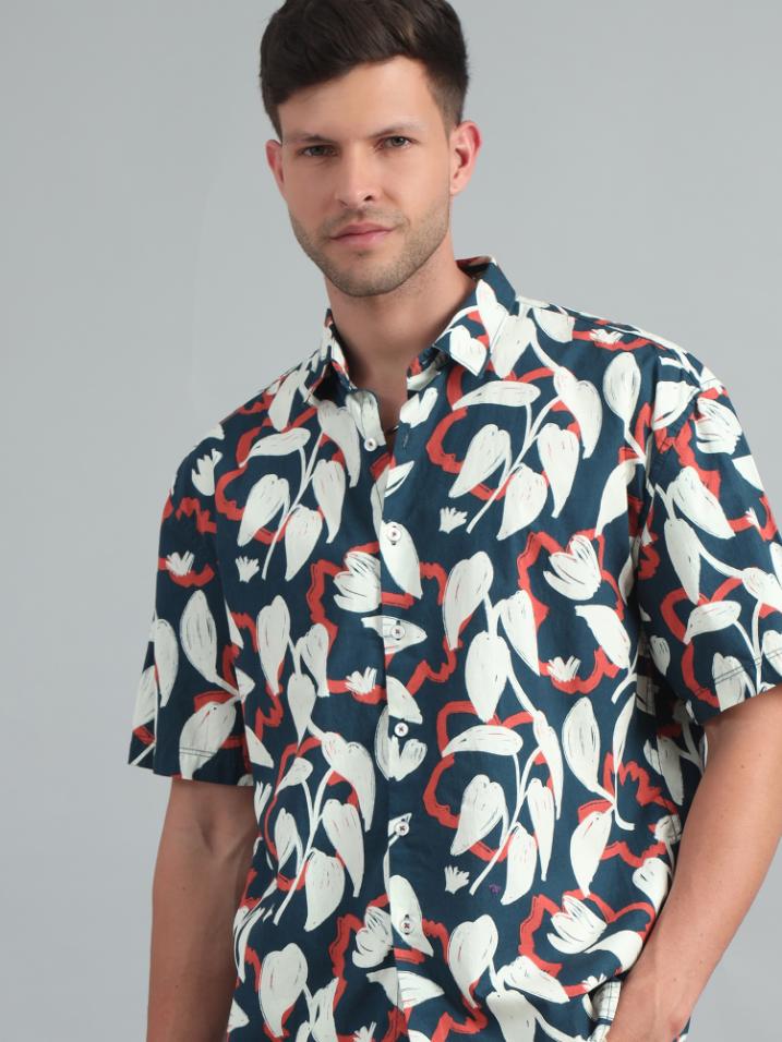 BRUSH STROKE OVERSIZED SHIRT
