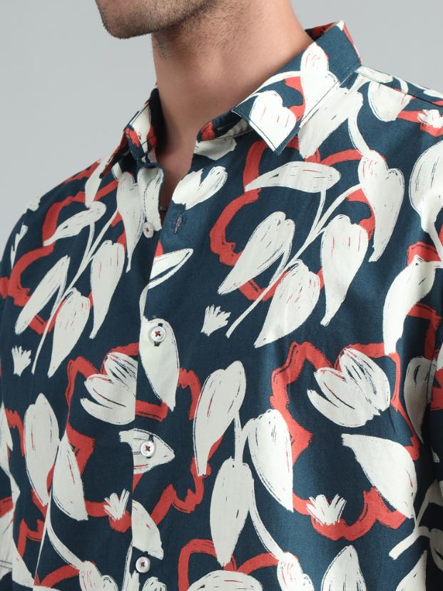 BRUSH STROKE OVERSIZED SHIRT