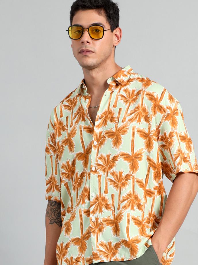 TROPICAL TWILIGHT OVERSIZED SHIRT