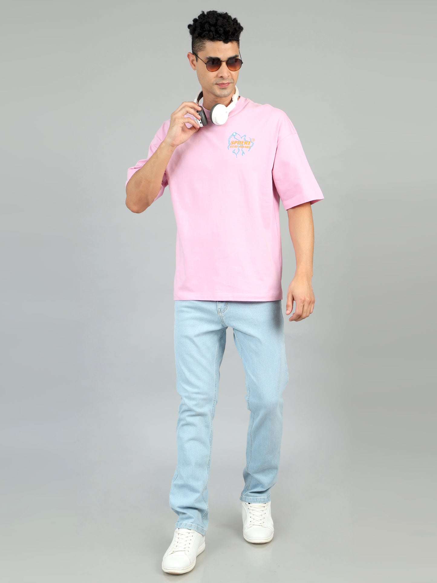 Sphere Thunder Pink Oversized T-shirt