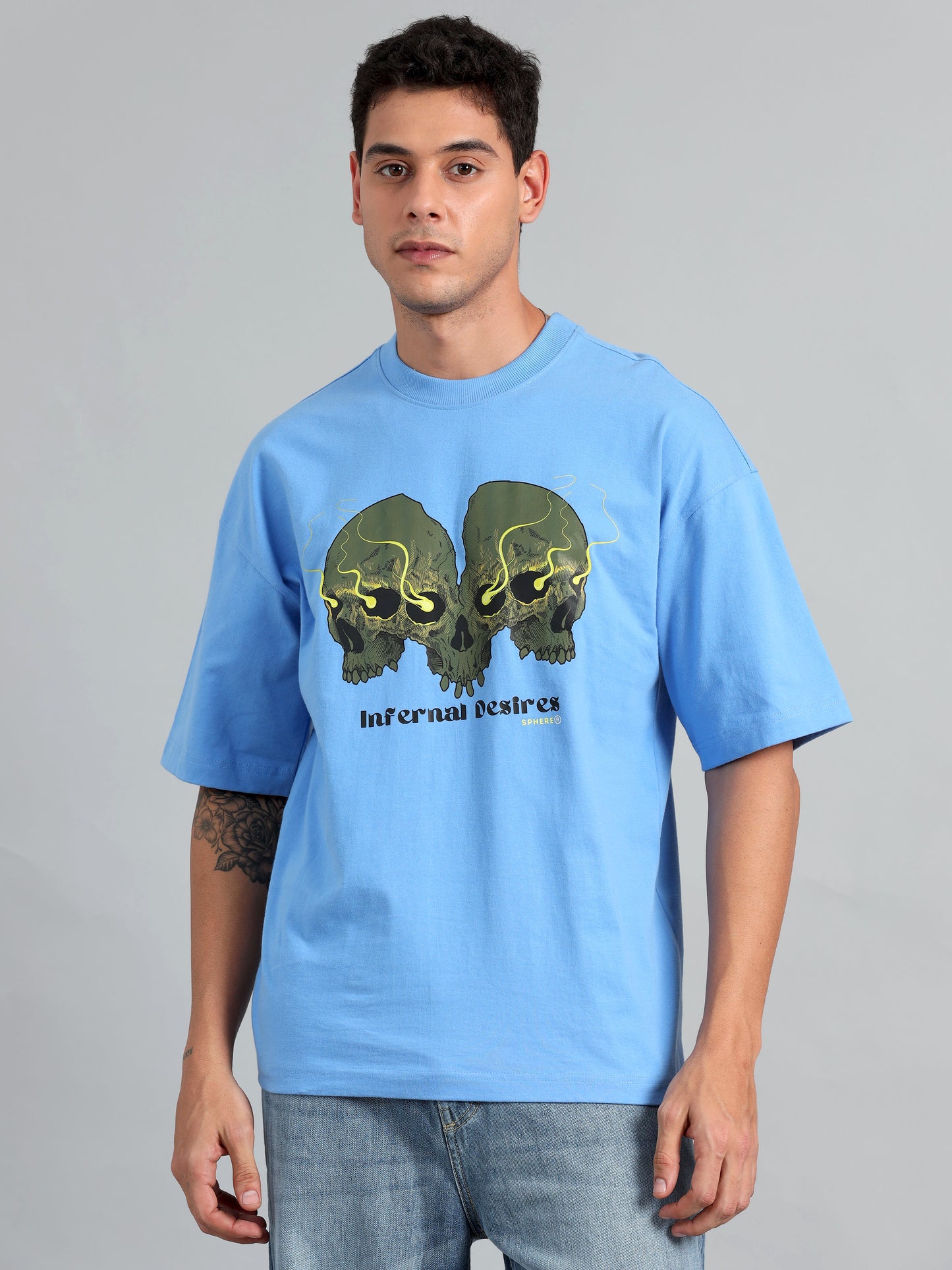 3D Skull Oversized T-shirt