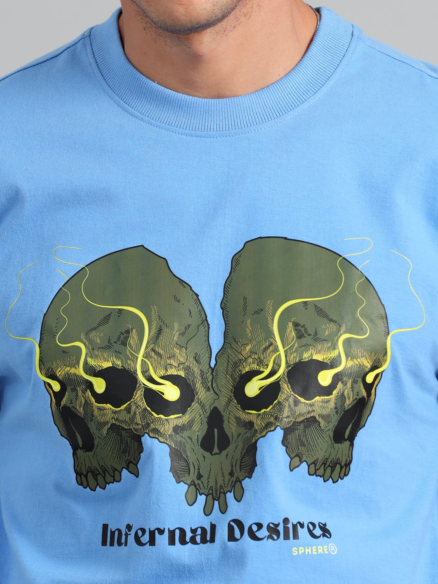 3D Skull Oversized T-shirt