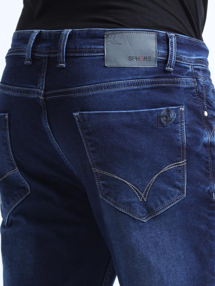 Blue Mild Washed Ankle Fit Jeans
