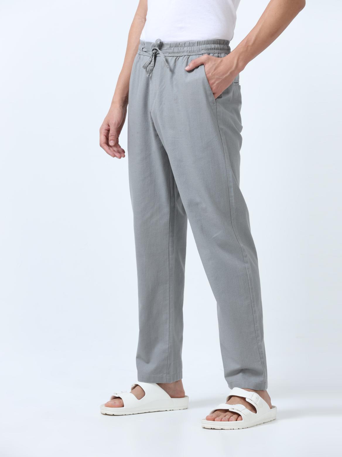 Flexactive Grey Linen Pants