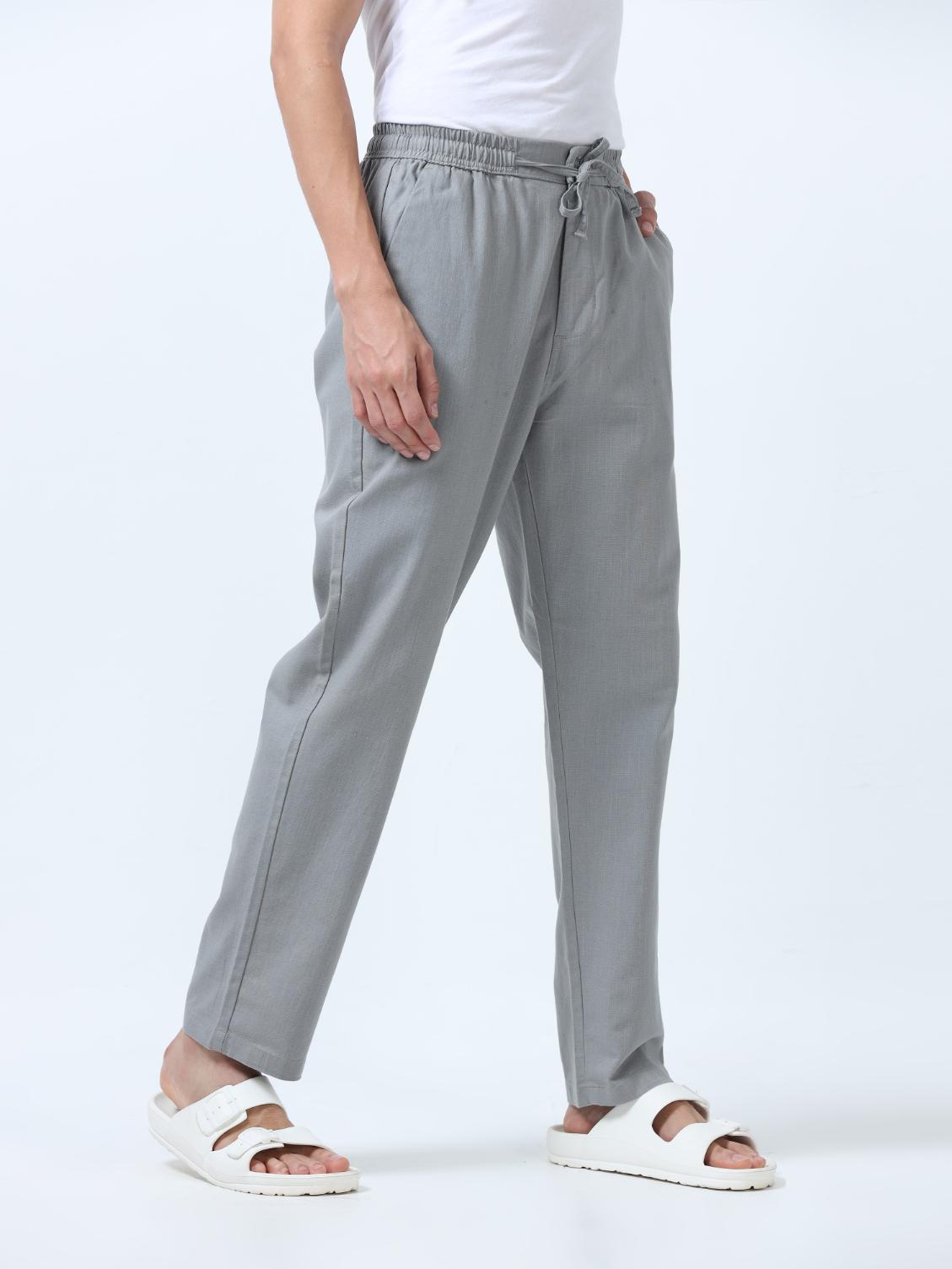 Flexactive Grey Linen Pants