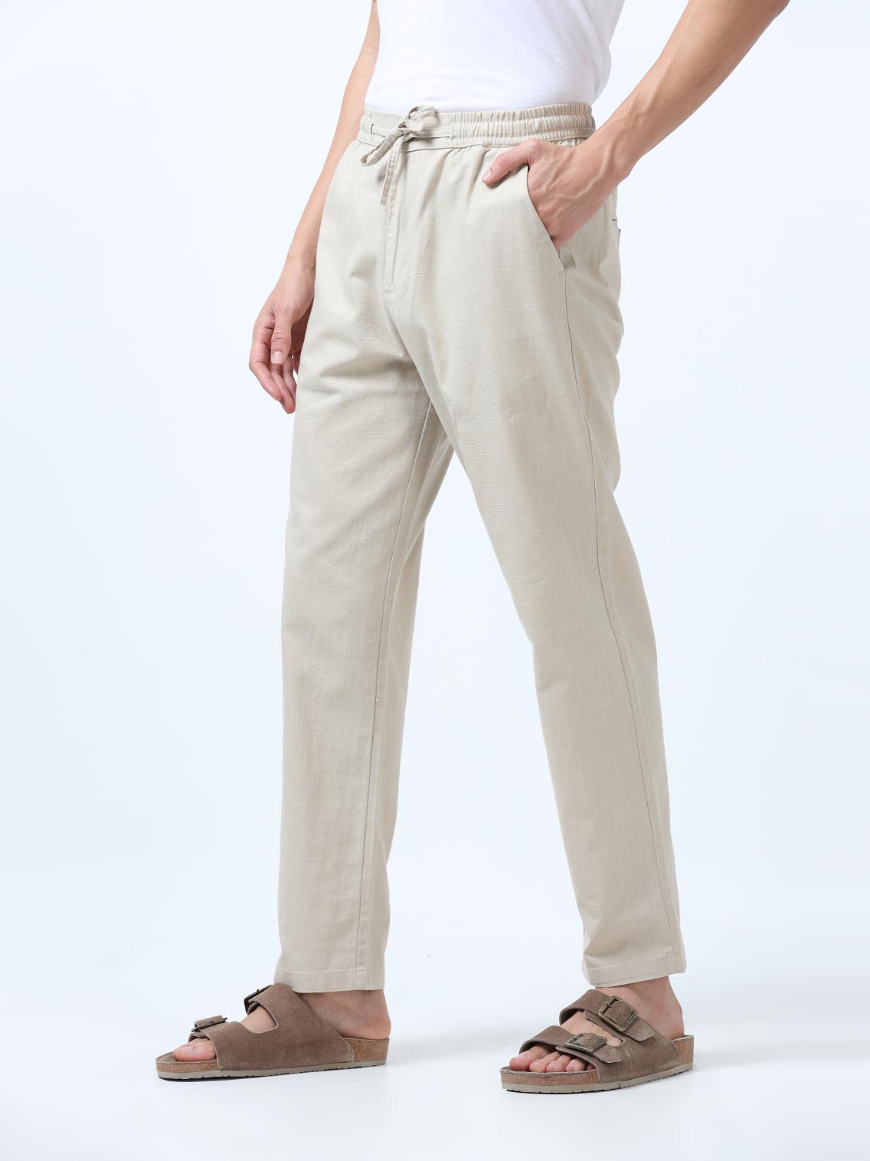 Flexactive Beige Linen Pants