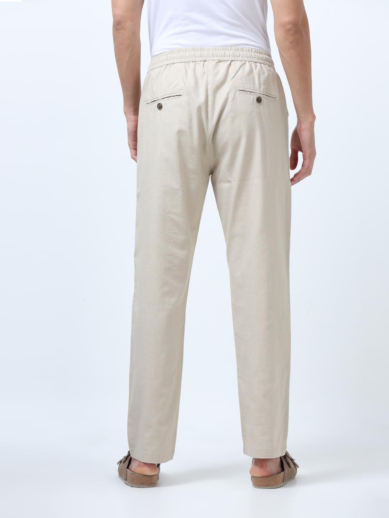 Flexactive Beige Linen Pants