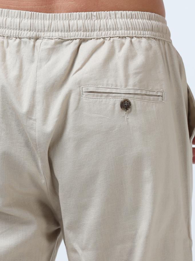 Flexactive Beige Linen Pants