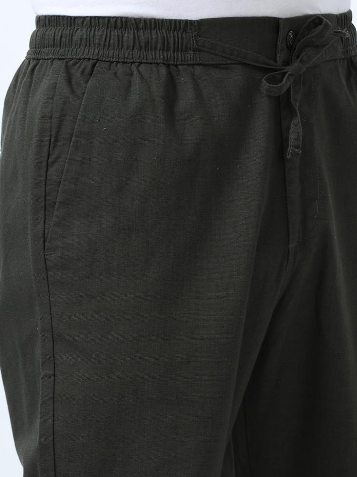 Flexactive Olive Linen Pants