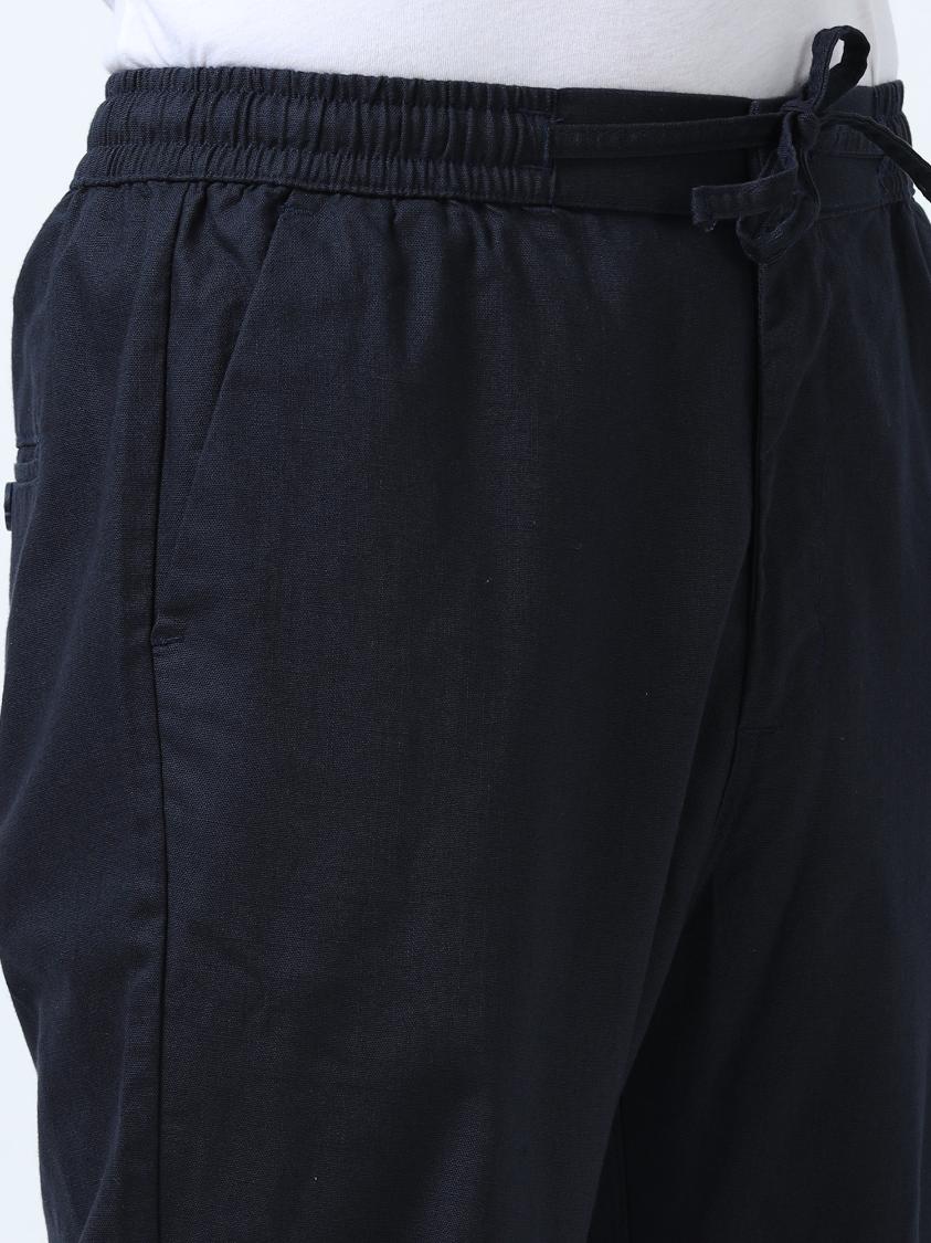 Flexactive Navy Blue Linen Pants