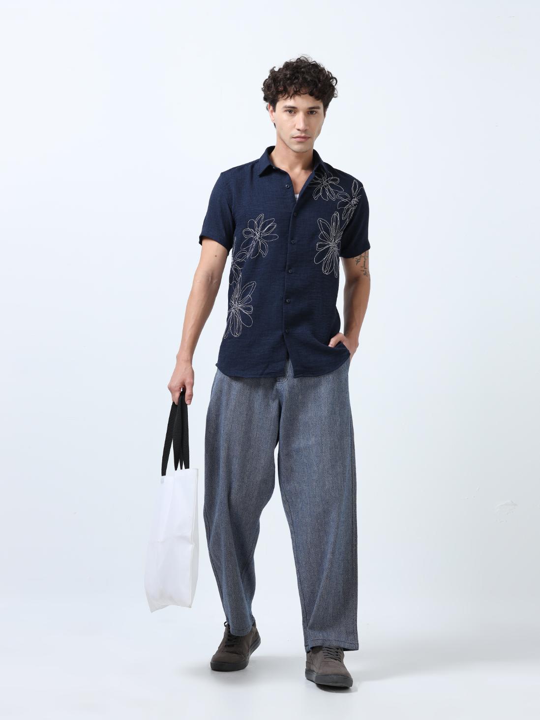 Denim Baggy Fit Korean Pant