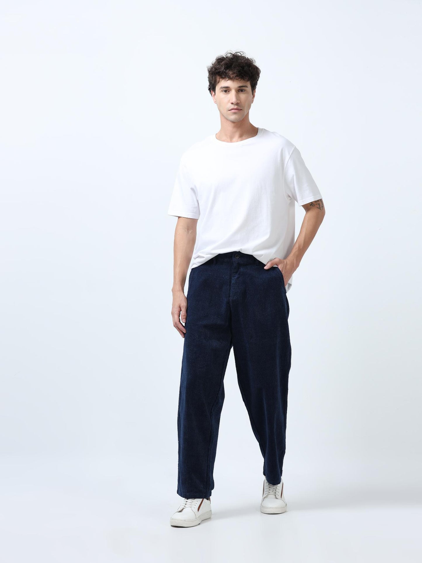 Chord Baggy Fit Korean Pant