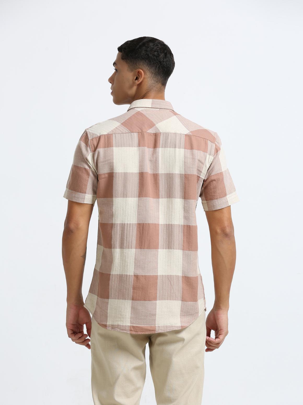 Browny Box Checks Casual Shirt