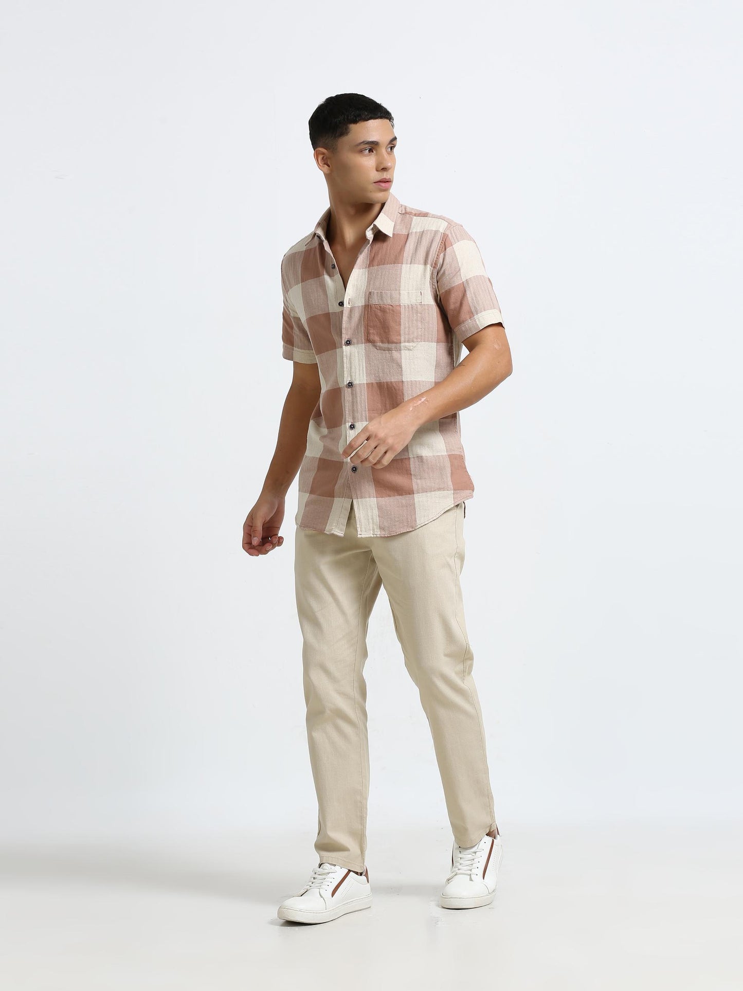 Browny Box Checks Casual Shirt