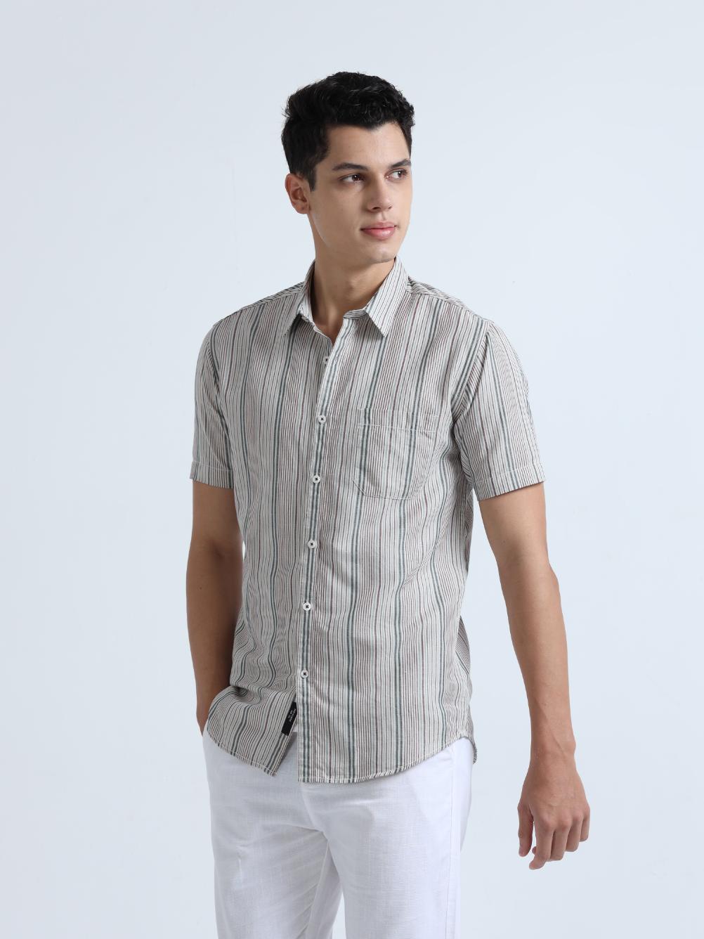 Micro Stripes Cotton Shirt