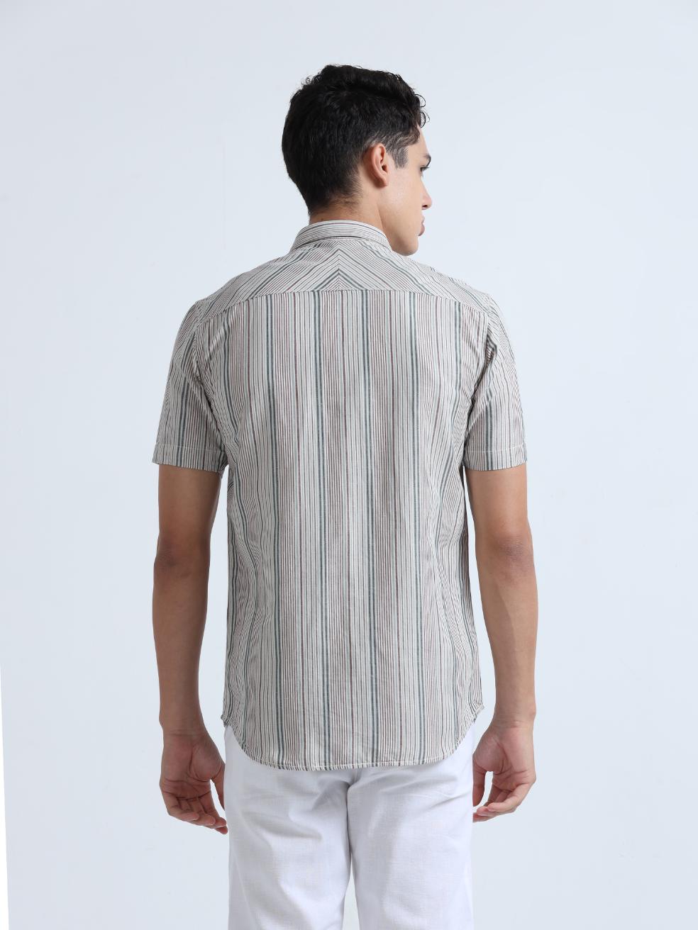 Micro Stripes Cotton Shirt