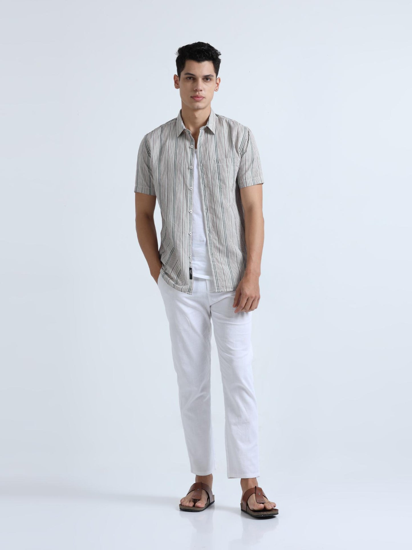 Micro Stripes Cotton Shirt