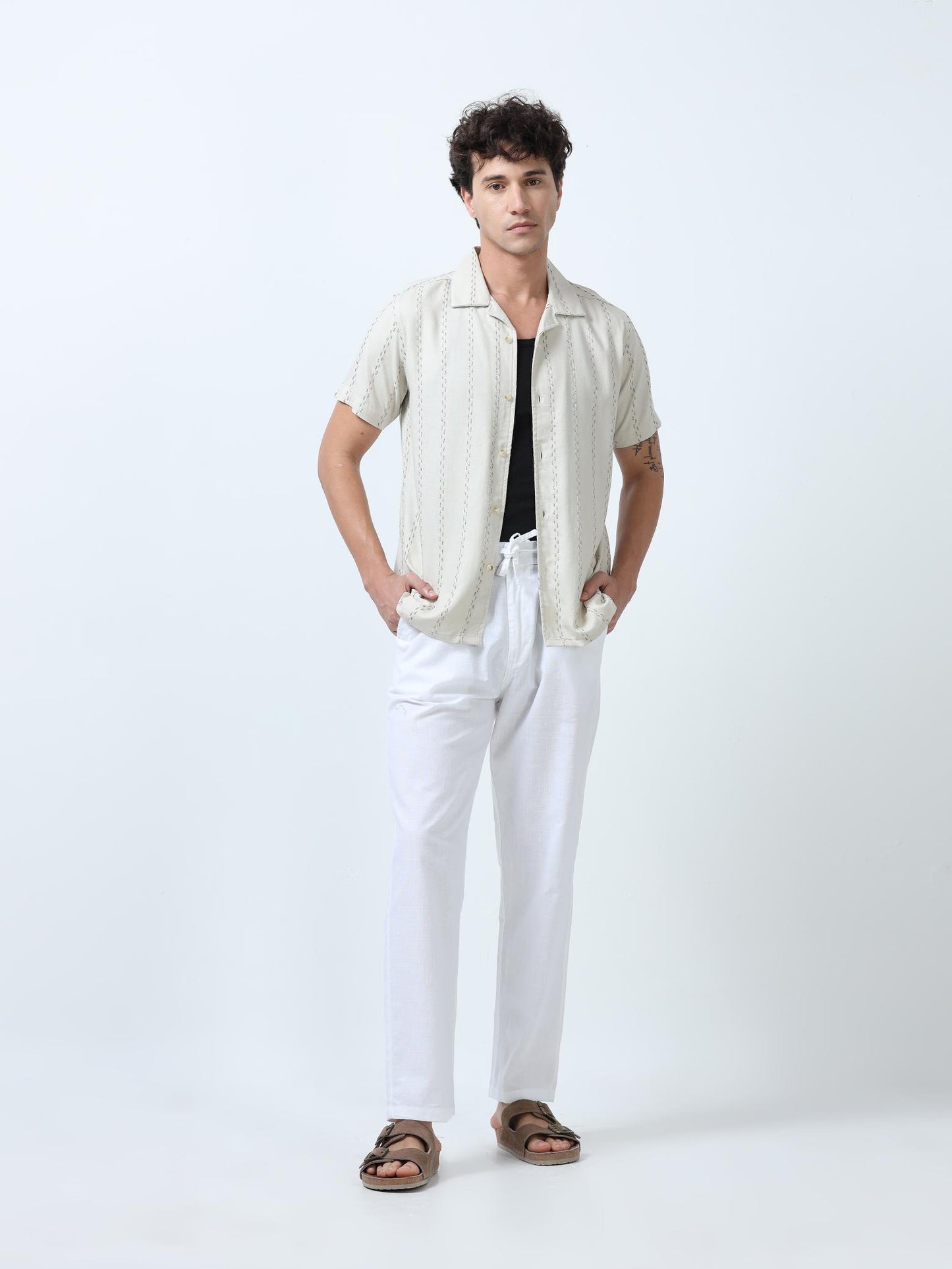 Off White Stitch Detailed Shirt