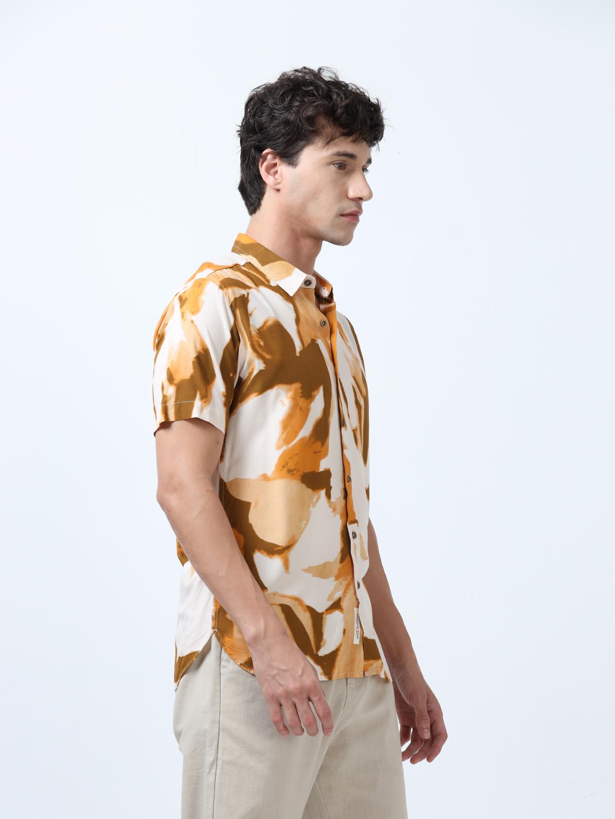 Creative Abstract Print Shirt