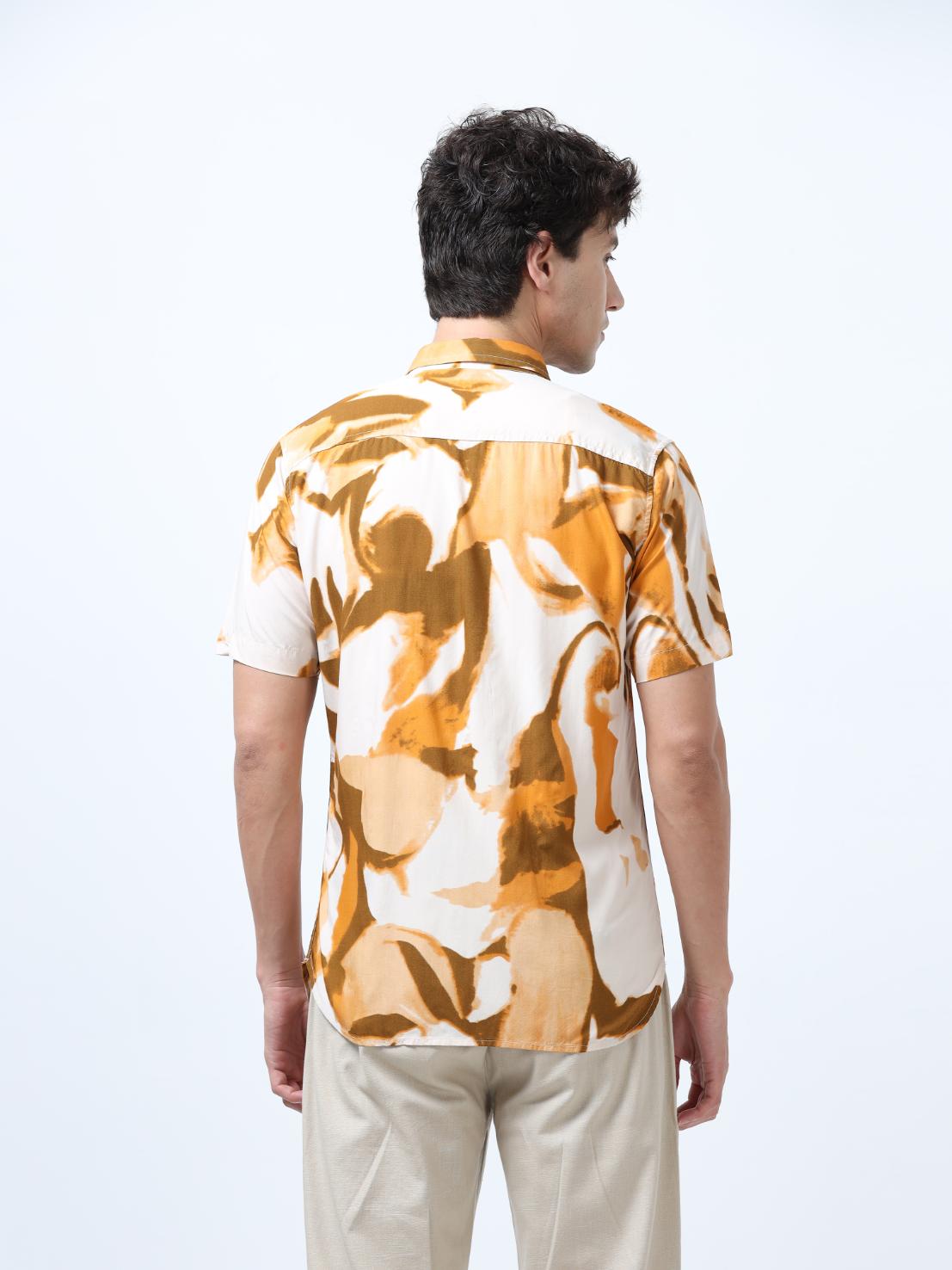 Creative Abstract Print Shirt