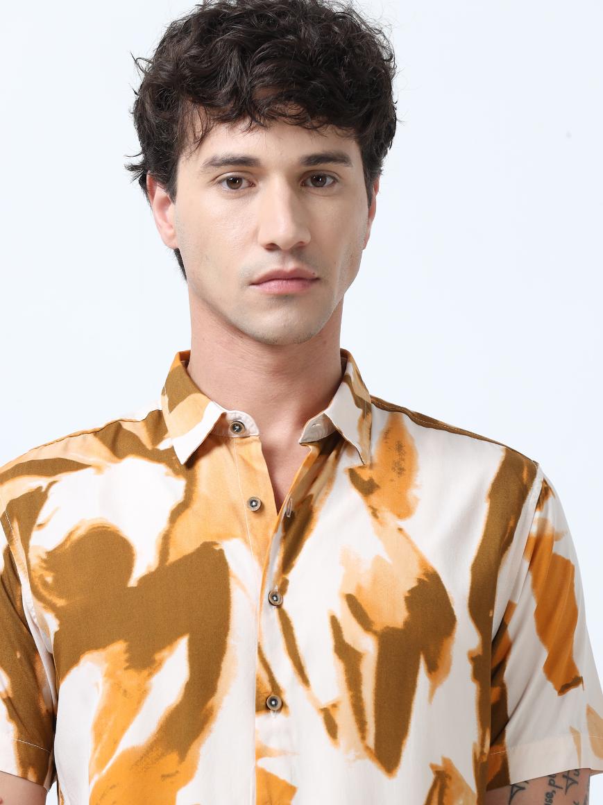 Creative Abstract Print Shirt