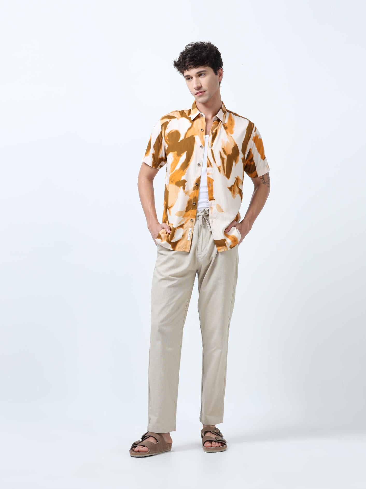 Creative Abstract Print Shirt