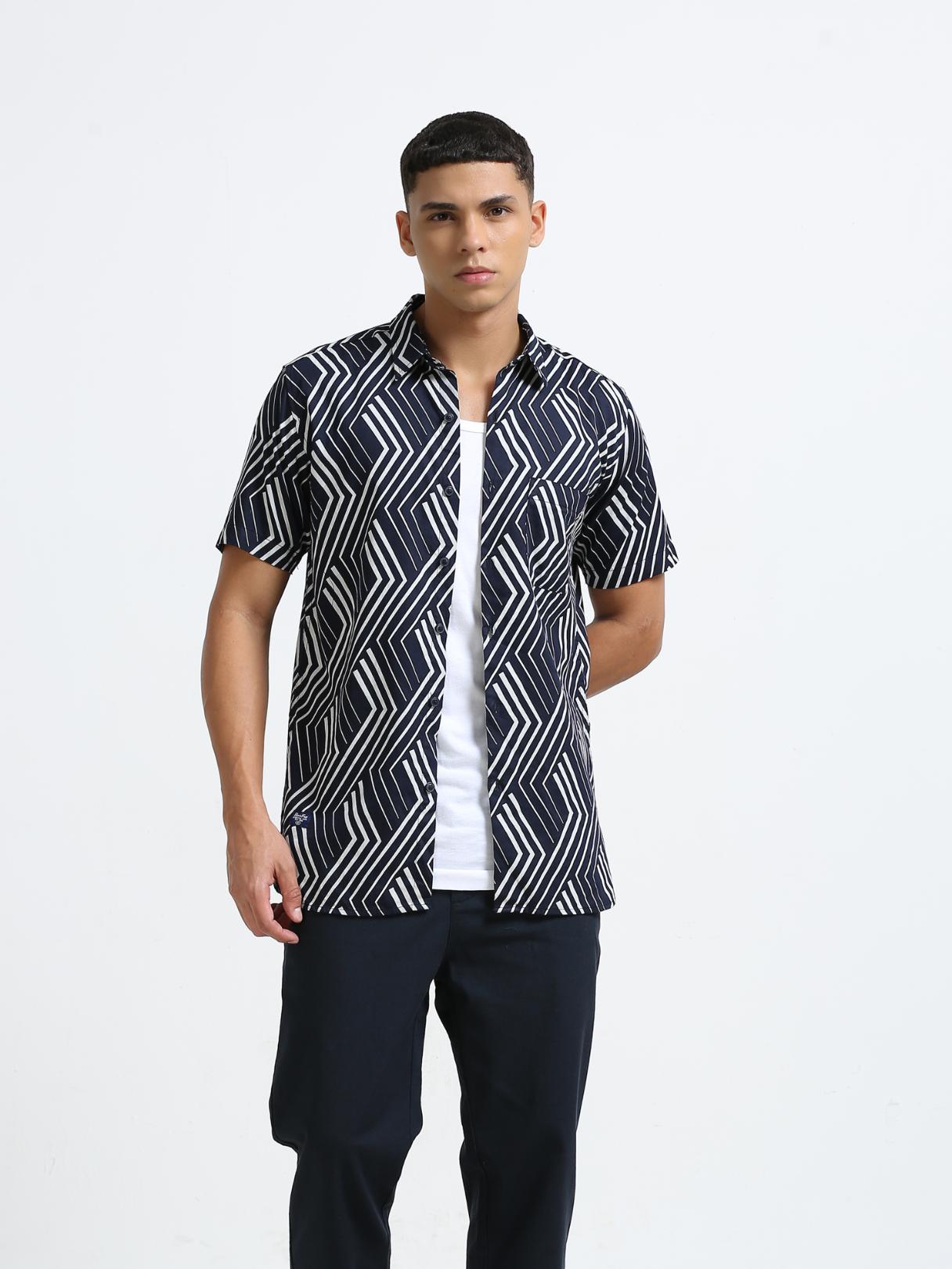 Exo Lines Printed Shirt