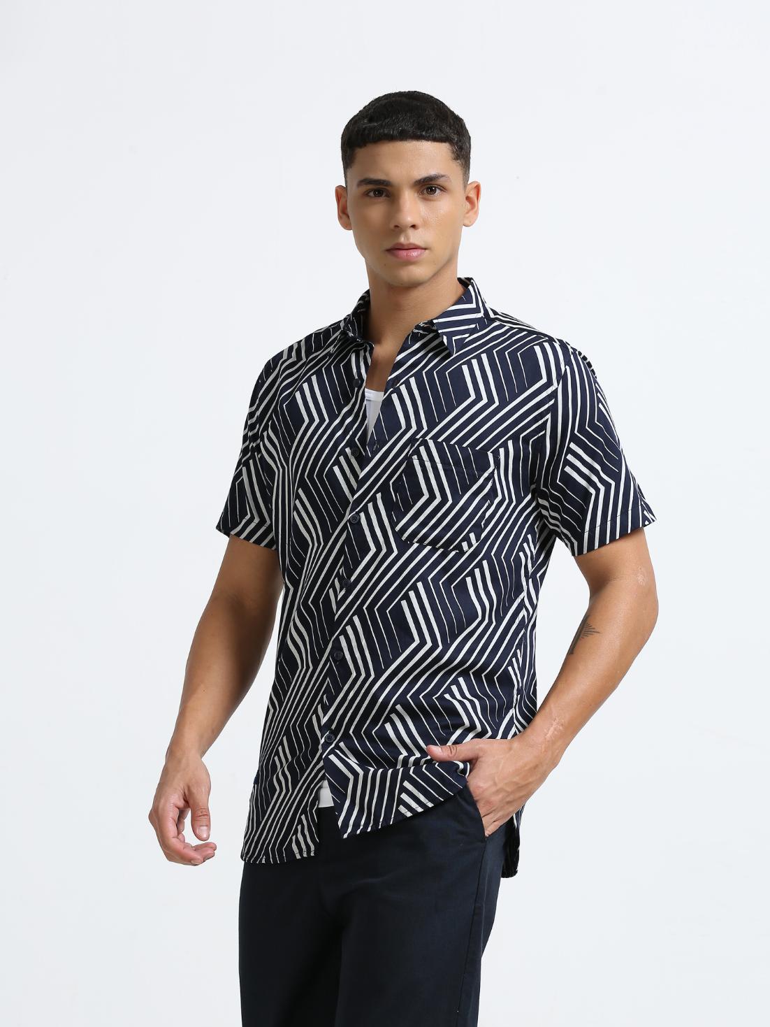 Exo Lines Printed Shirt