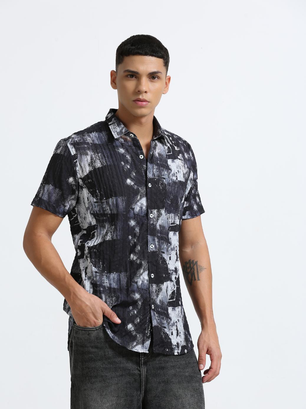 Black Crush Effect Shirt