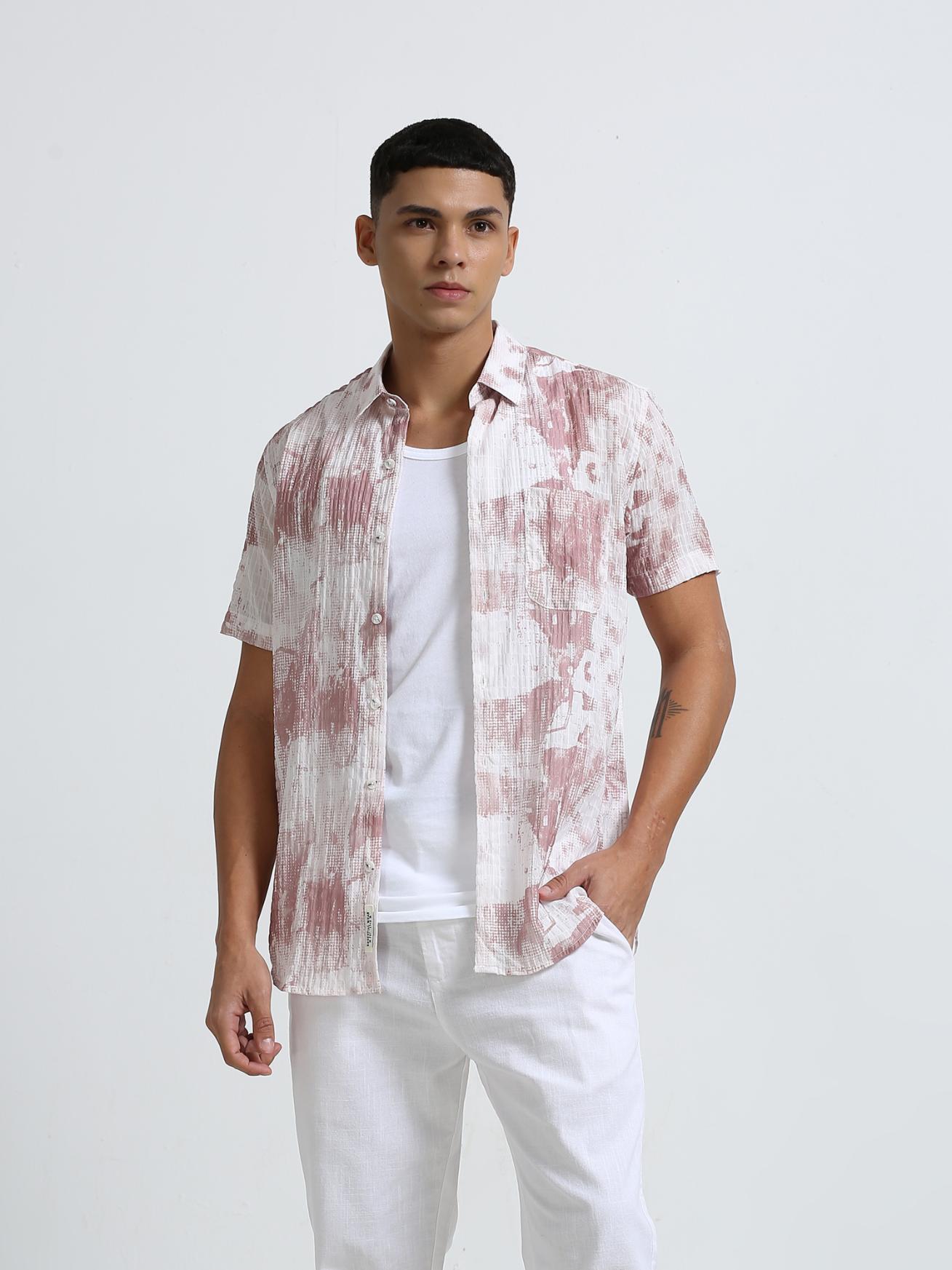 Pastel Pink Crush Effect Shirt