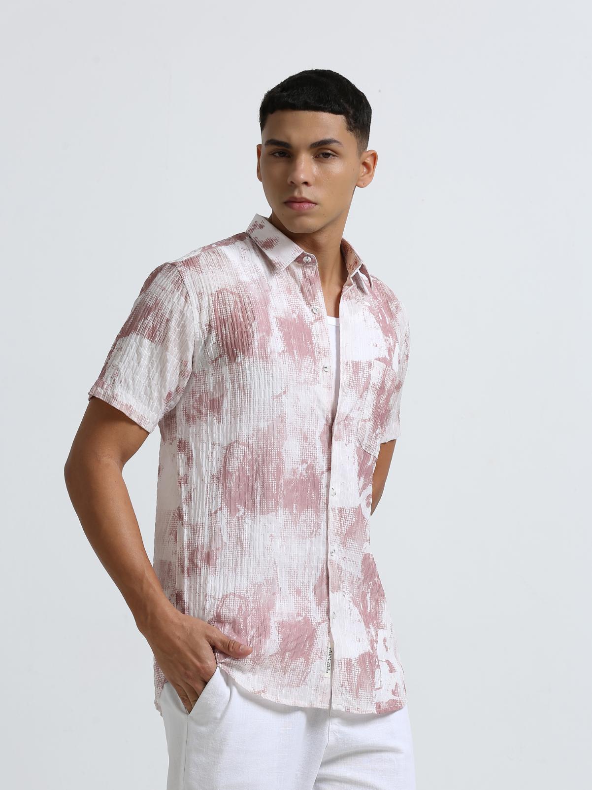 Pastel Pink Crush Effect Shirt