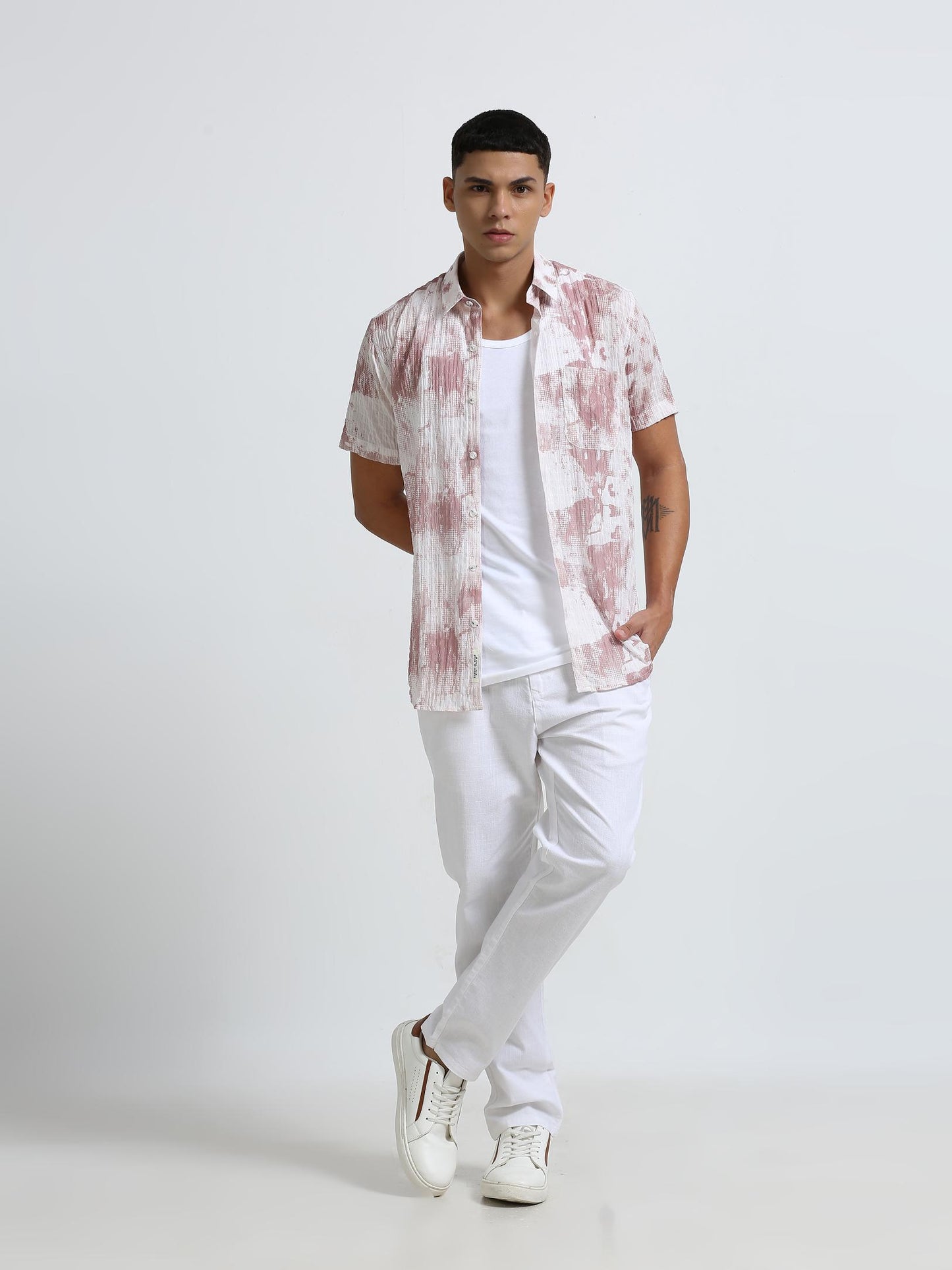 Pastel Pink Crush Effect Shirt