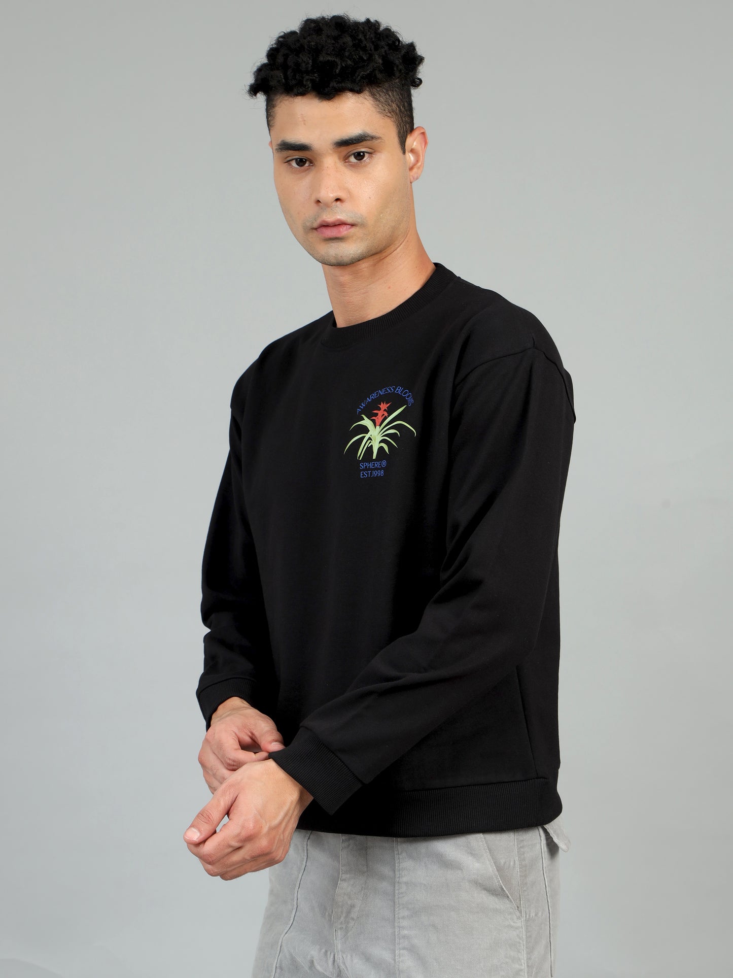Awareness Blooms Oversized Sweatshirt