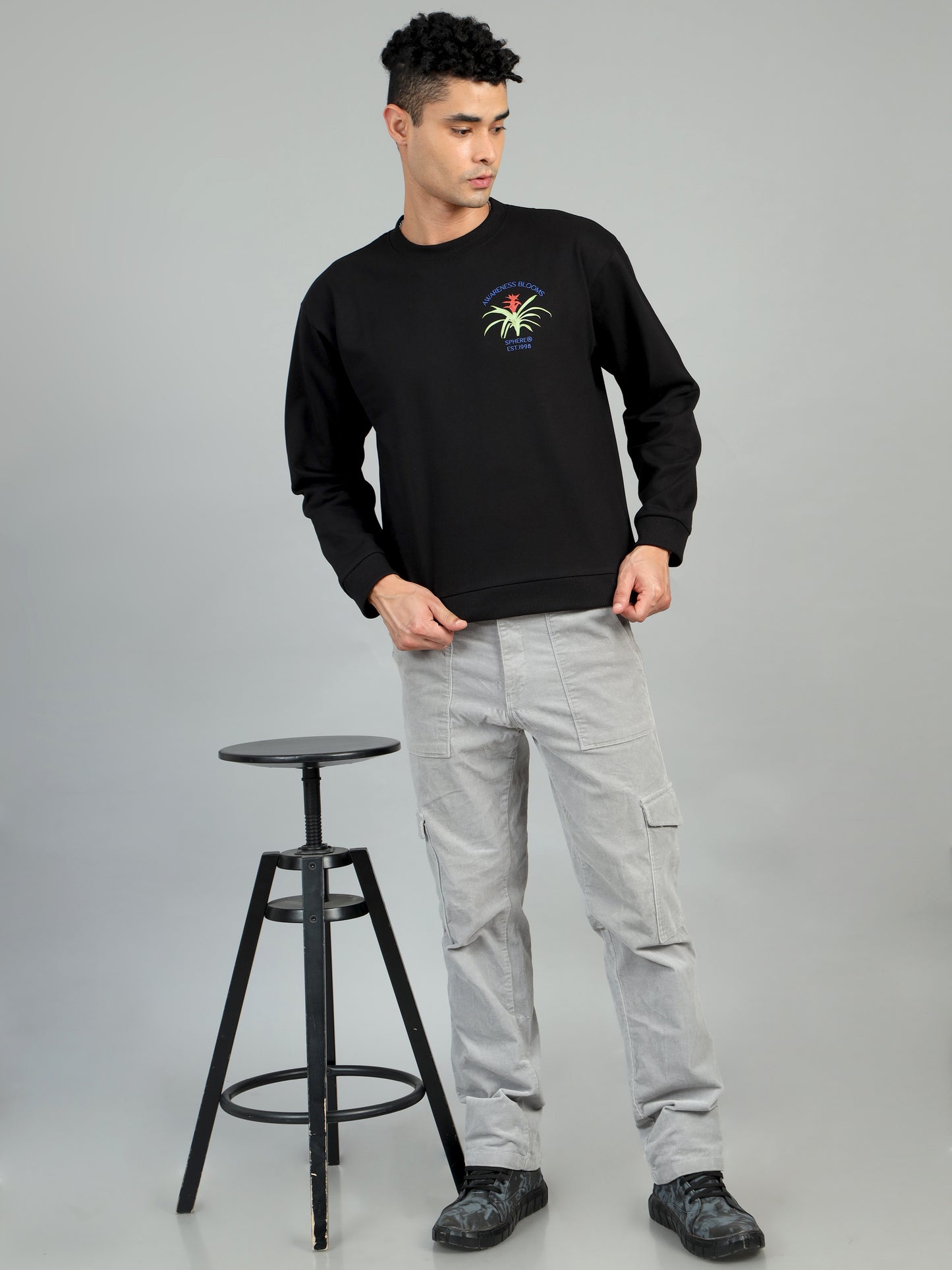 Awareness Blooms Oversized Sweatshirt