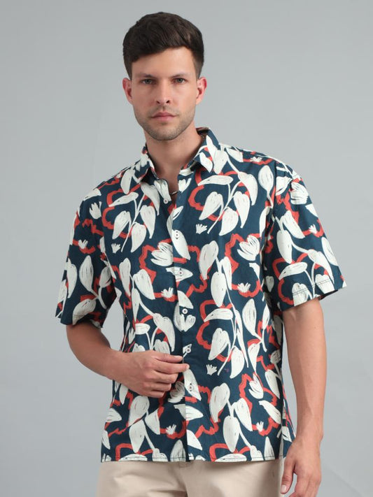 BRUSH STROKE OVERSIZED SHIRT