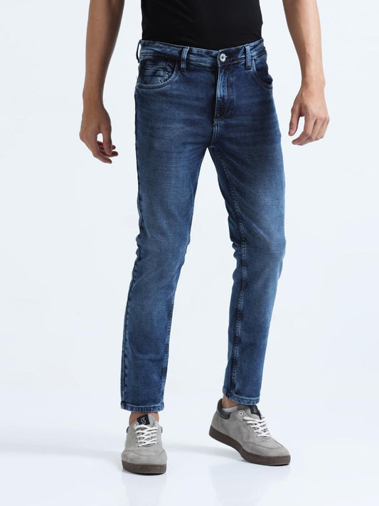 Medium Blue Washed Ankle Fit Jeans