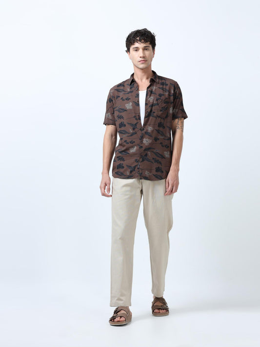 Flexactive Beige Linen Pants