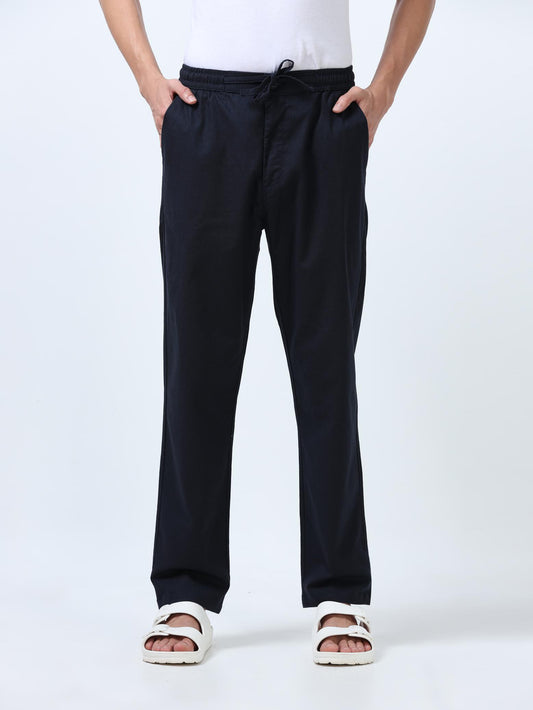 Flexactive Navy Blue Linen Pants