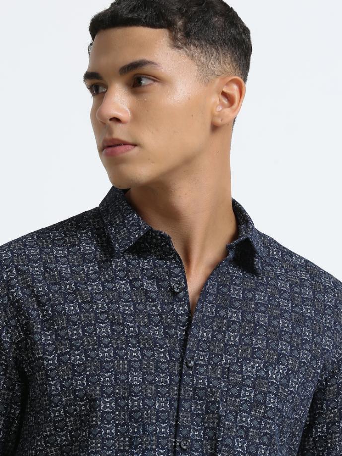 Girdle Navy Blue Shirt