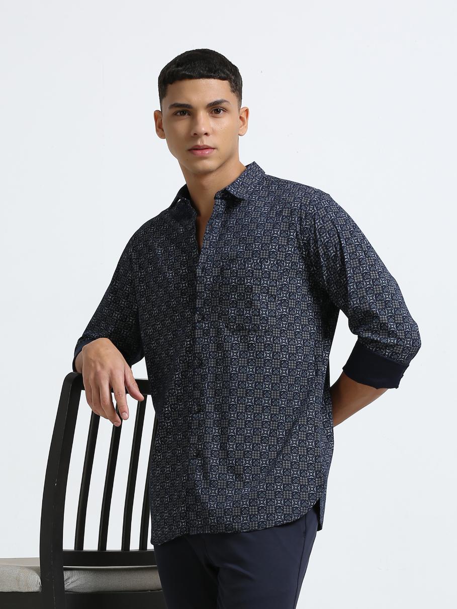 Girdle Navy Blue Shirt
