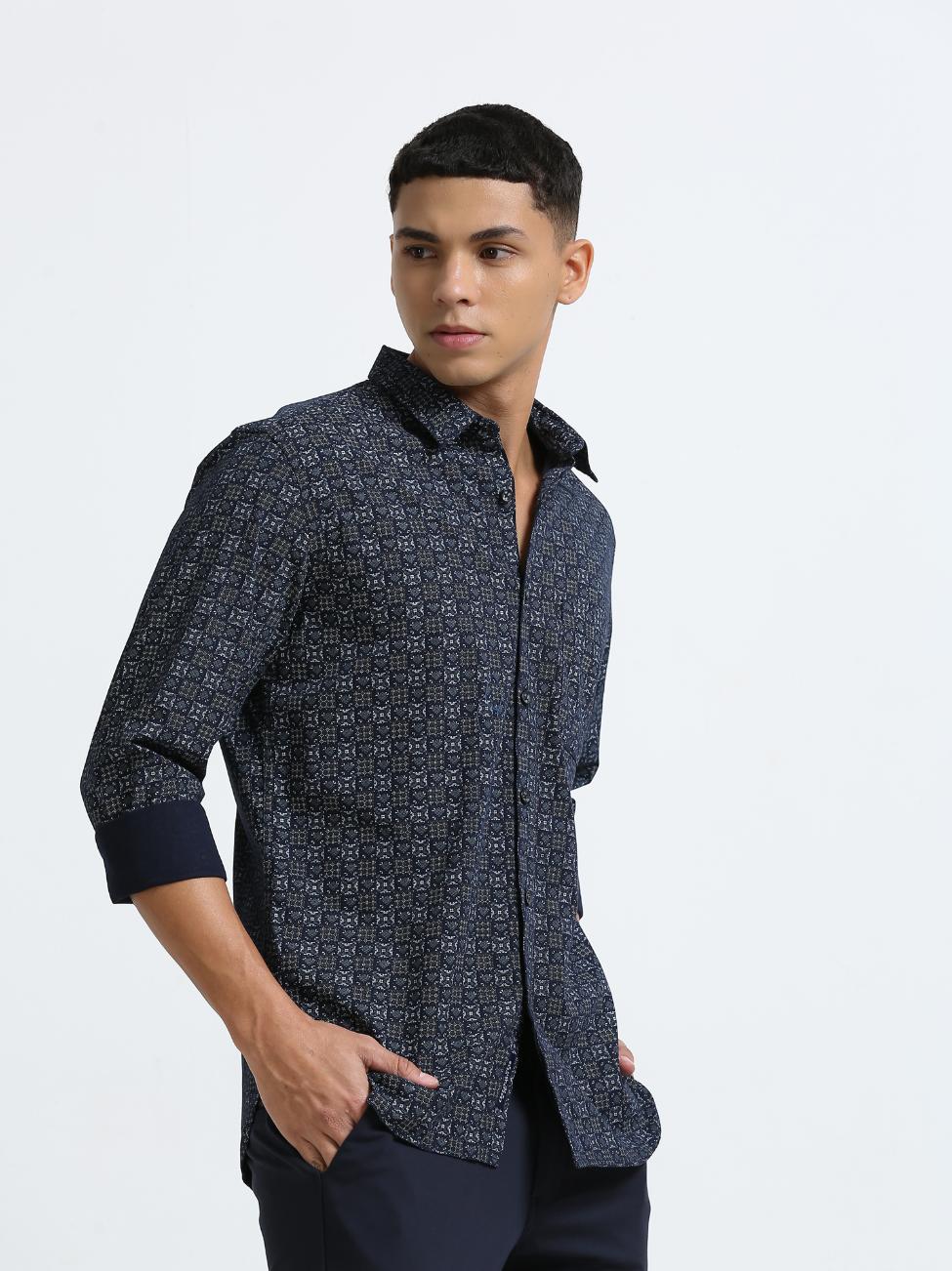 Girdle Navy Blue Shirt