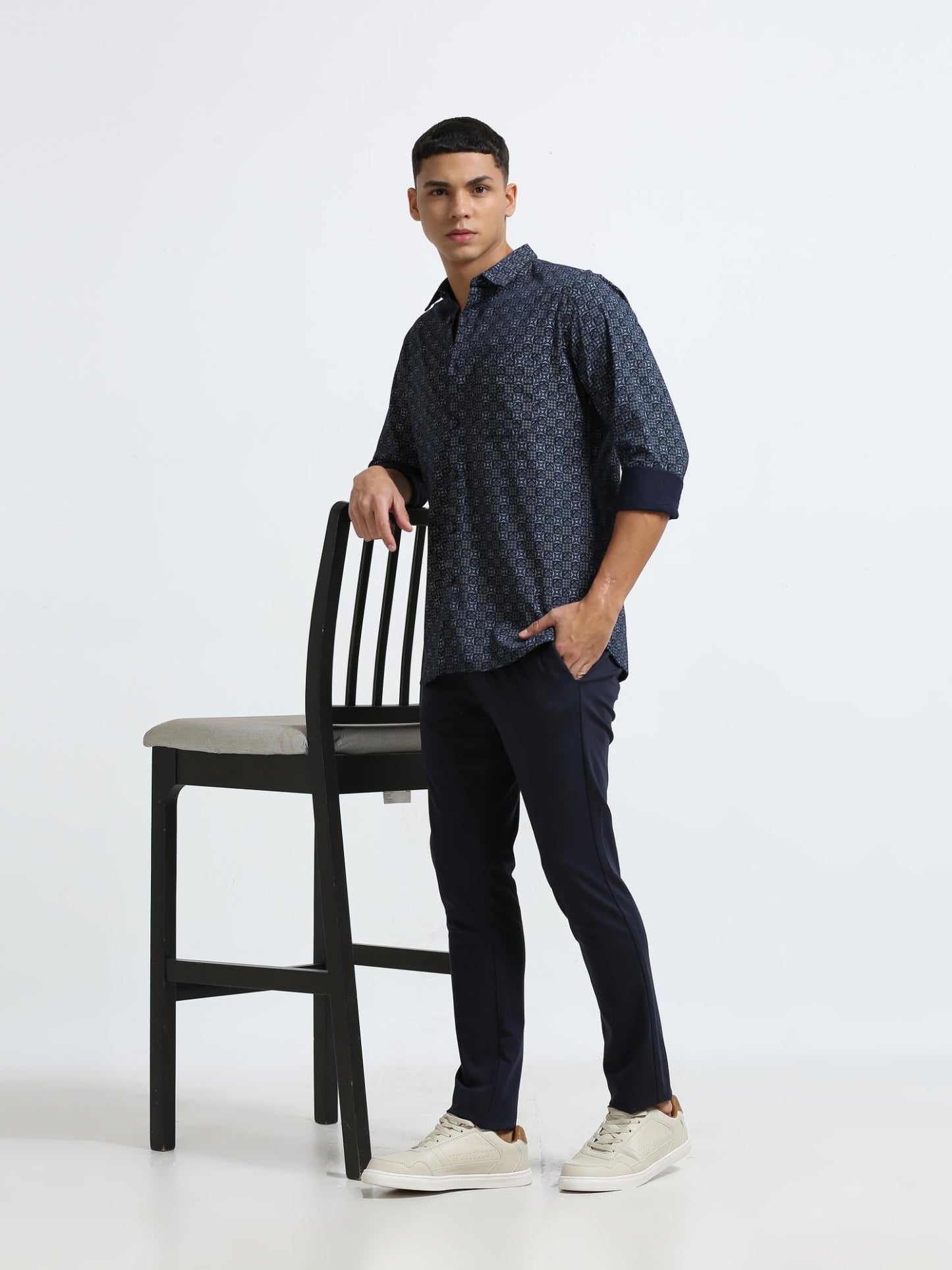 Girdle Navy Blue Shirt
