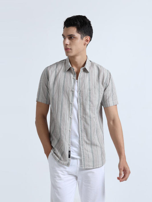 Micro Stripes Cotton Shirt