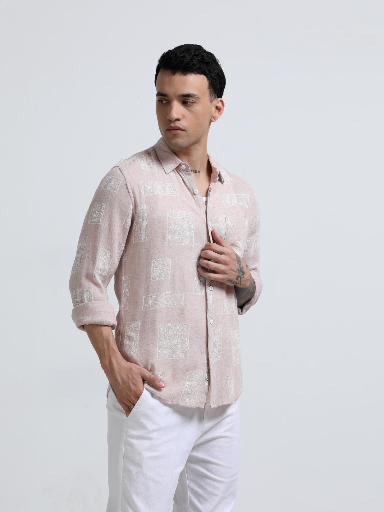 Cubist Pink Shirt