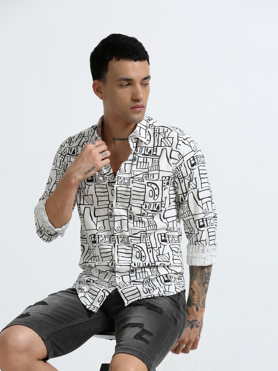 Illustrative Printed Shirt