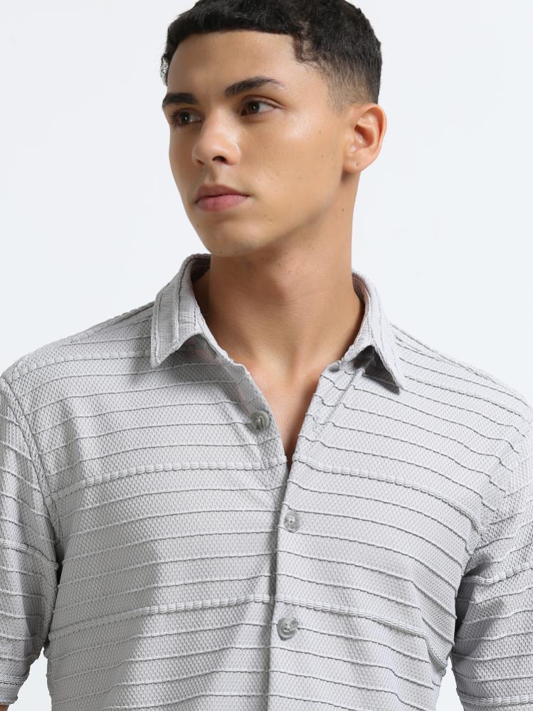 Light Grey Threadwork Shirt
