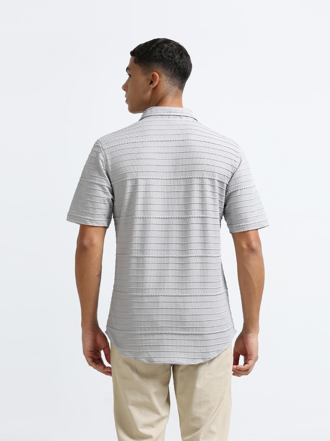 Light Grey Threadwork Shirt