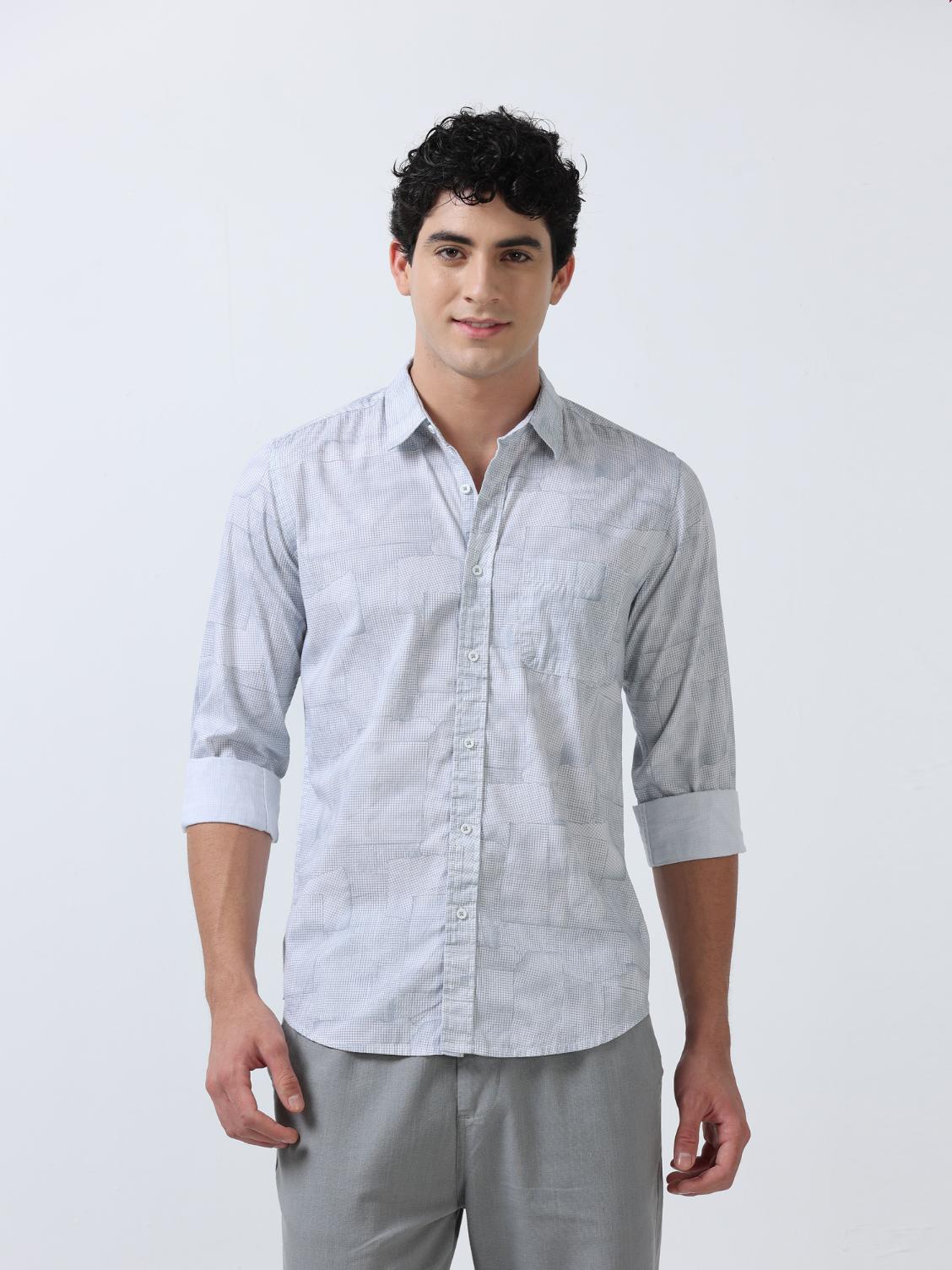 Patchwork Printed Shirt