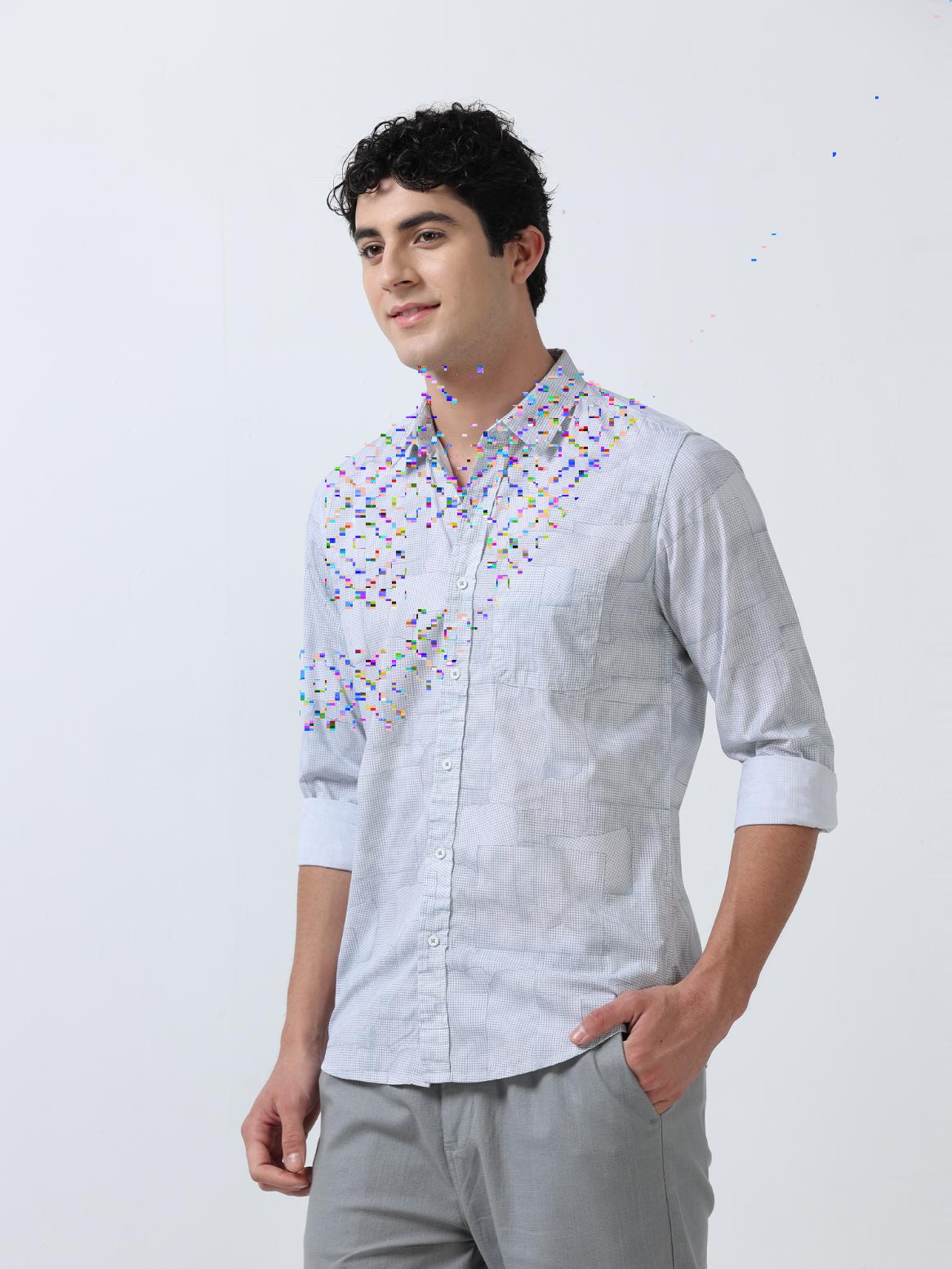 Patchwork Printed Shirt